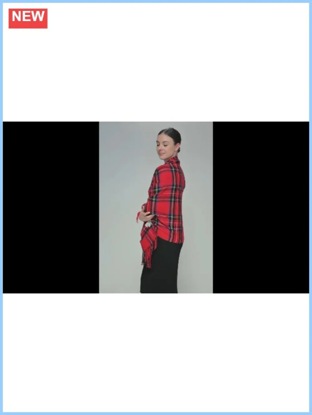 100% Viscose Plaid Shawl Wrap Scarf Cashmere Feel Tartan Winter Women